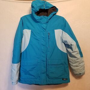 Lands End Youth XL 14-16 Coat Winter Parka Fleece Lined Hooded Weather Proof